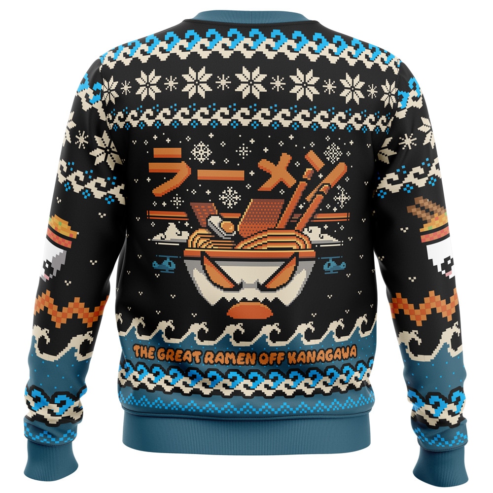 The Great Ramen Off Kanagawa Ramen Ugly Christmas Sweater- Best Christmas Gifts 2023