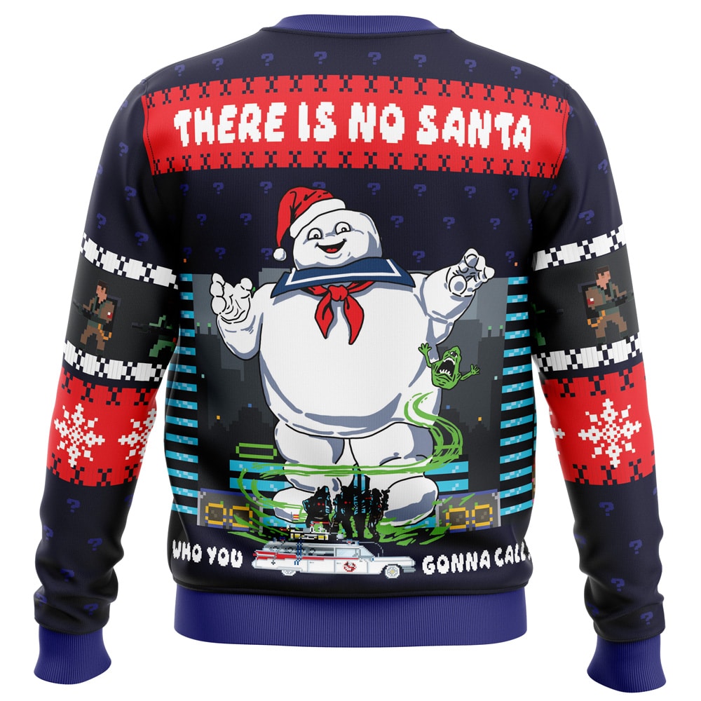 There Is No Santa Ghostbusters Ugly Christmas Sweater- Best Christmas Gifts 2023