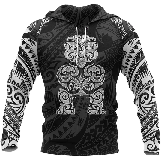 Tiki Maori 3D Hoodie