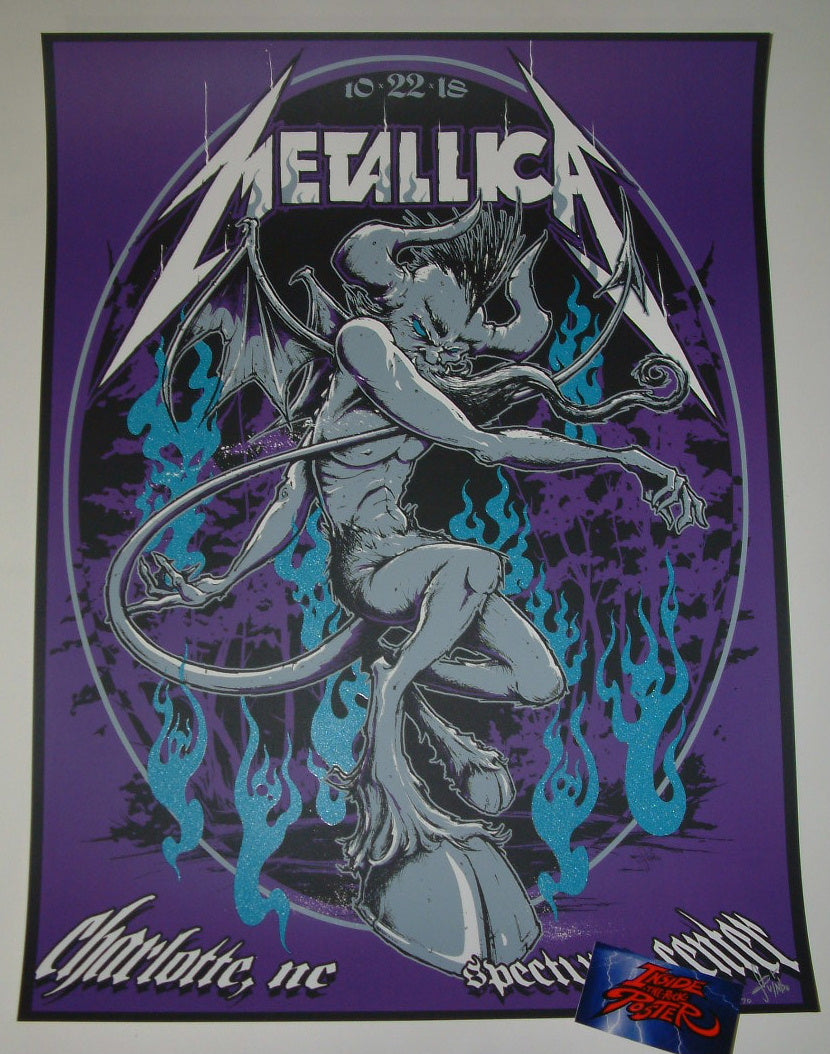 Tony Squindo Metallica Poster Charlotte