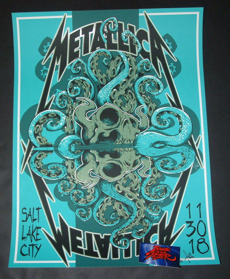 Tony Squindo Metallica Poster Salt Lake City