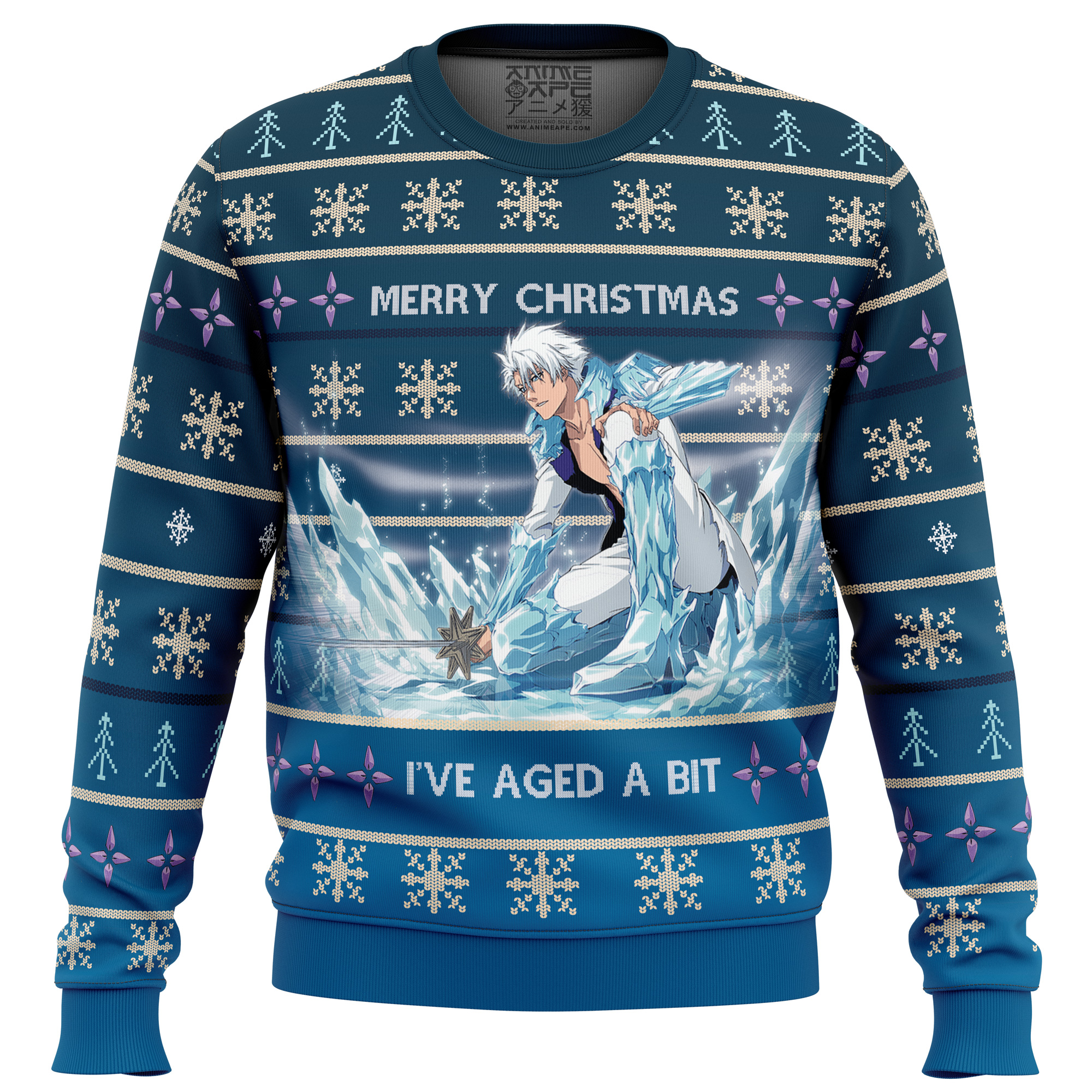 Toshiro Hitsugaya Bleach Thousand-Year Blood War Ugly Christmas Sweater- Best Christmas Gifts 2023