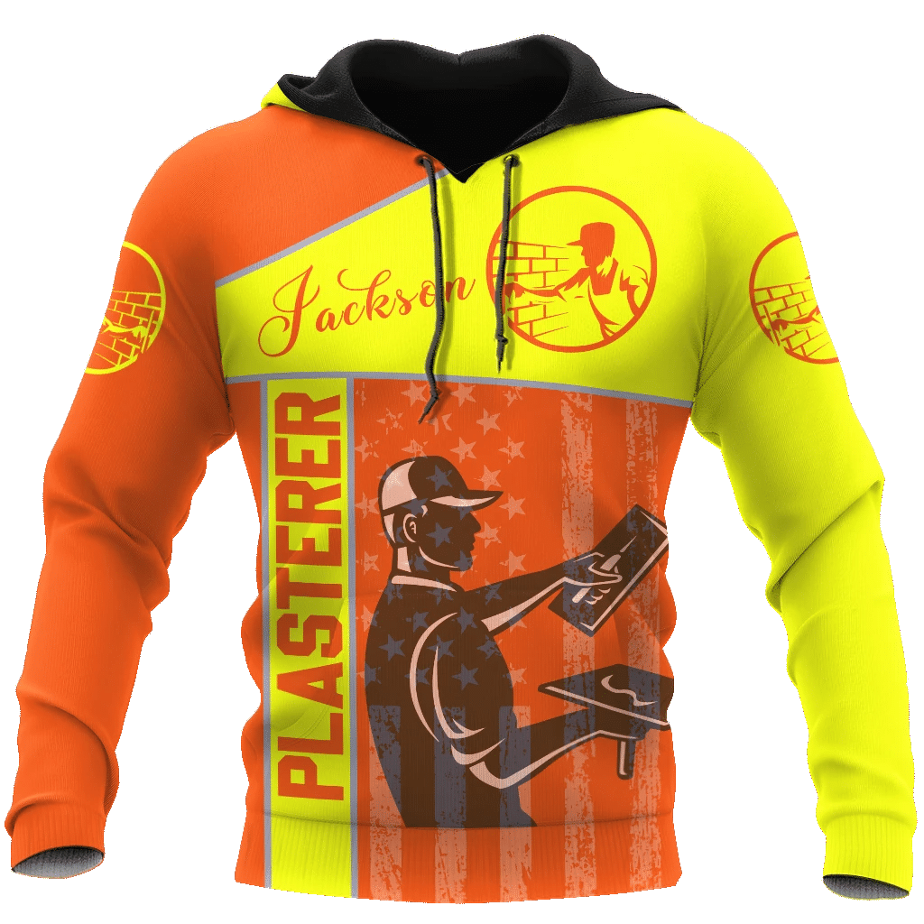 Tradesman Clothing Personlized Plasterer Lover 3D Hoodie