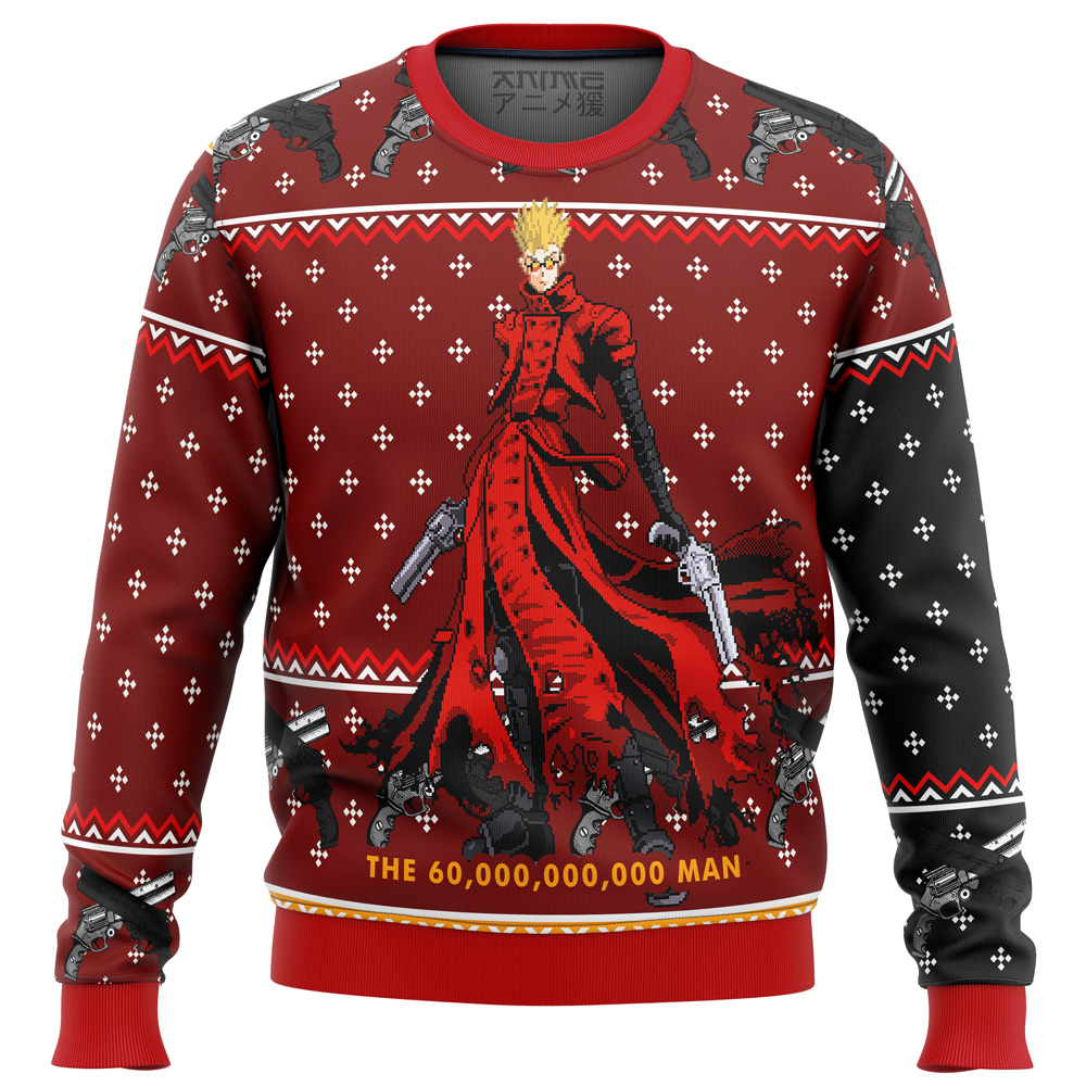 Trigun Vash the Stampede Ugly Christmas Sweater- Best Christmas Gifts 2023