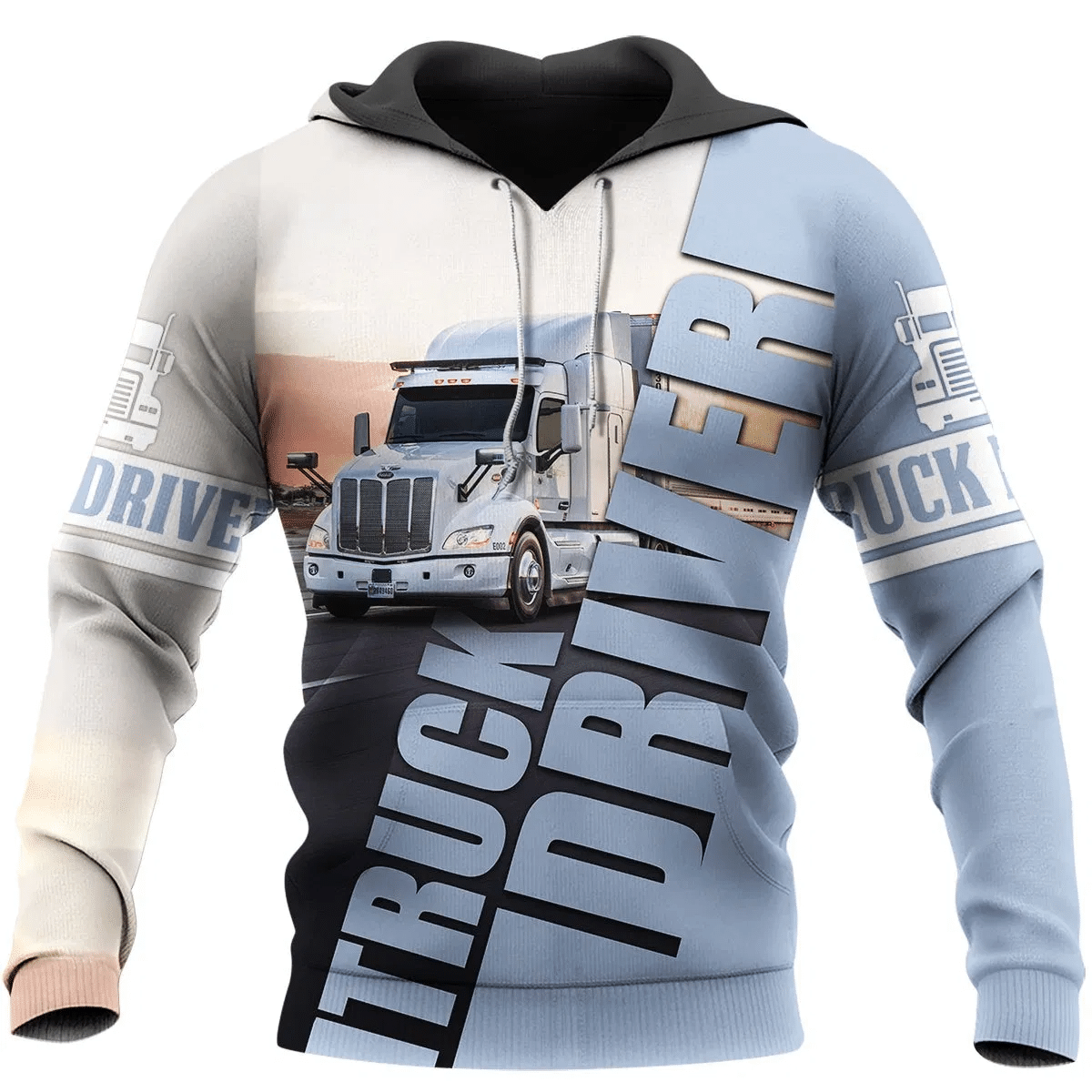 Truck Present Truck Driver 3D Hoodie