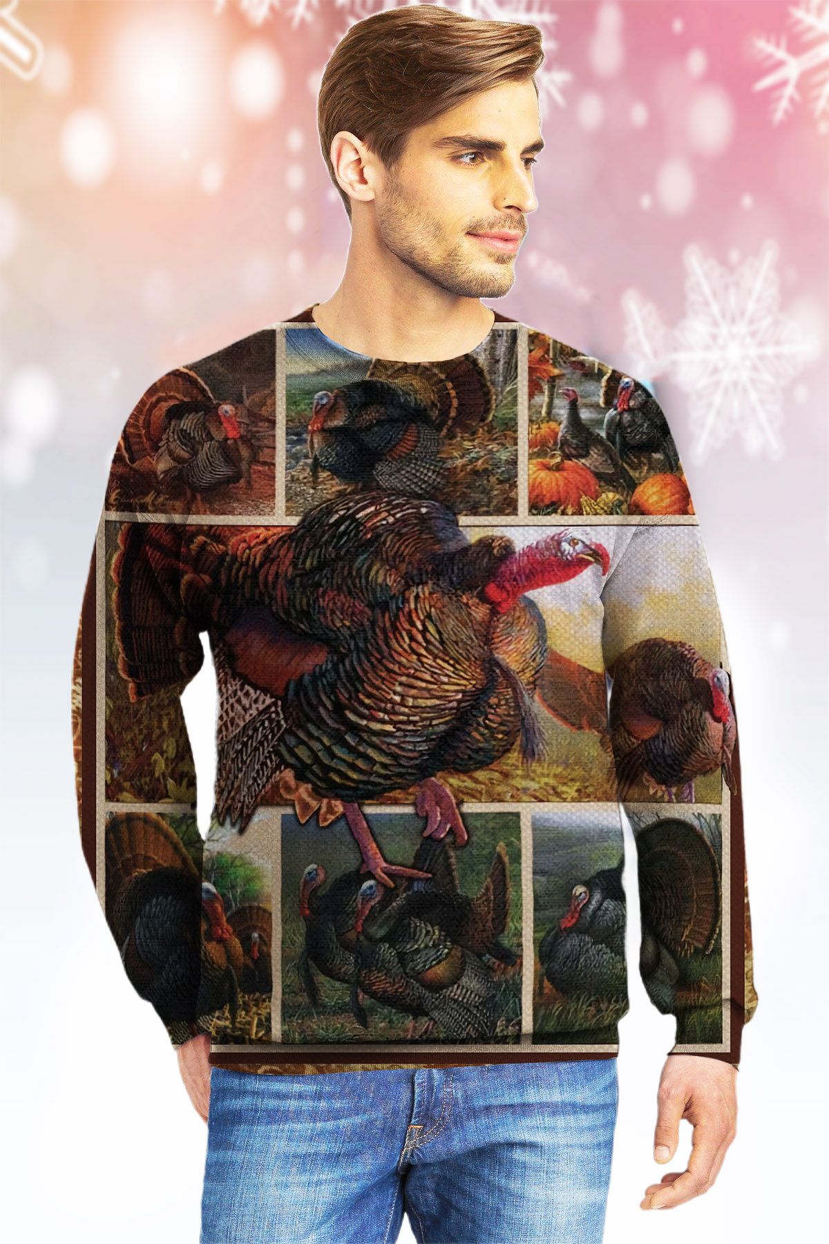 Turkey KVH Ugly Christmas Sweater|Crewneck Sweatshirts For Men & Women|Merry Christmas- Best Christmas Gifts 2023