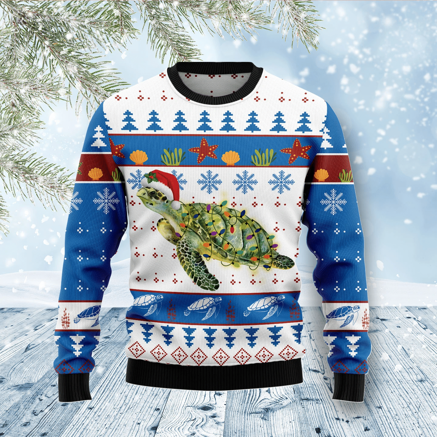 Turtle Xmas Christmas Ugly Christmas Sweater- Best Christmas Gifts 2023