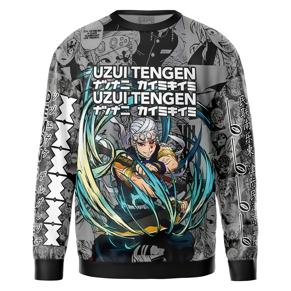 Uzui Tengen Manga Collage Demon Slayer Streetwear Sweatshirt