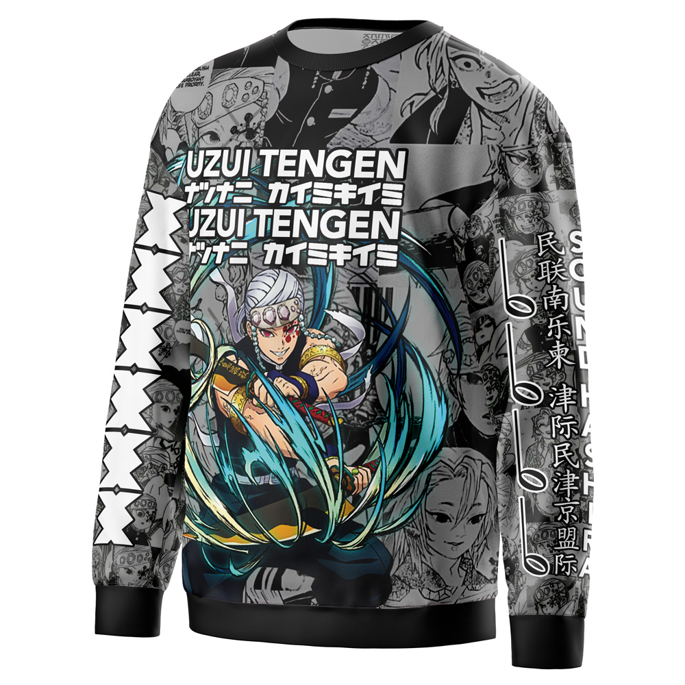 Uzui Tengen Manga Collage Demon Slayer Streetwear Sweatshirt