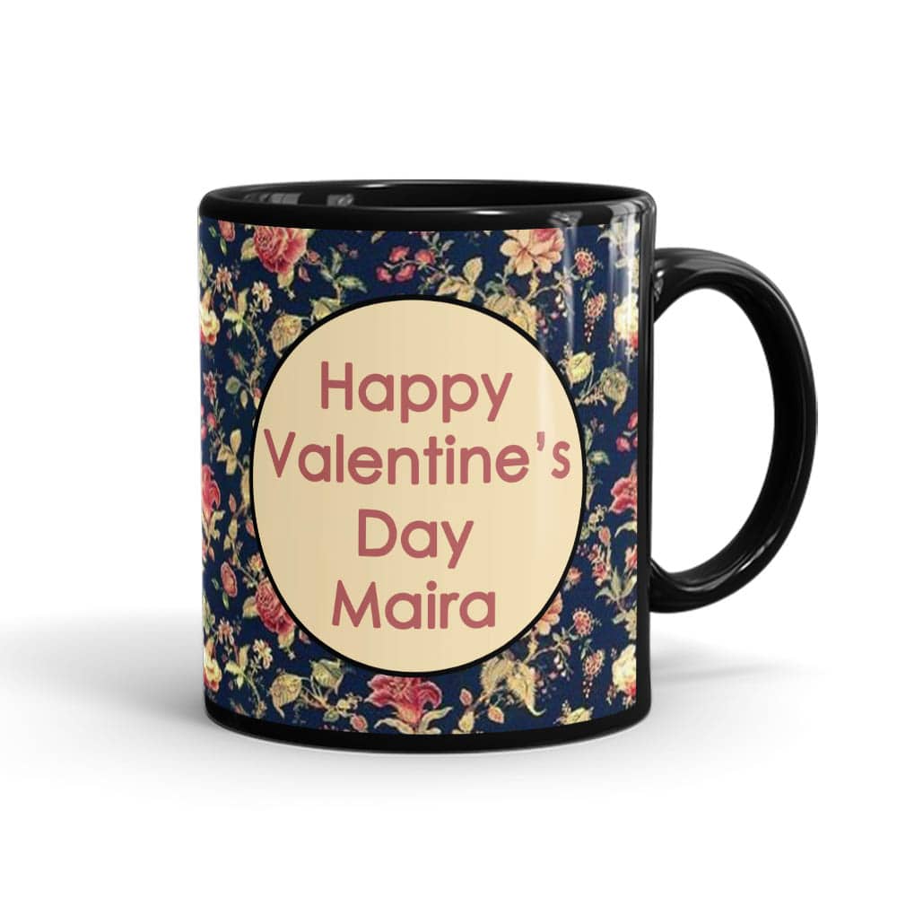 Valentine’s Day Elegant Name Mug