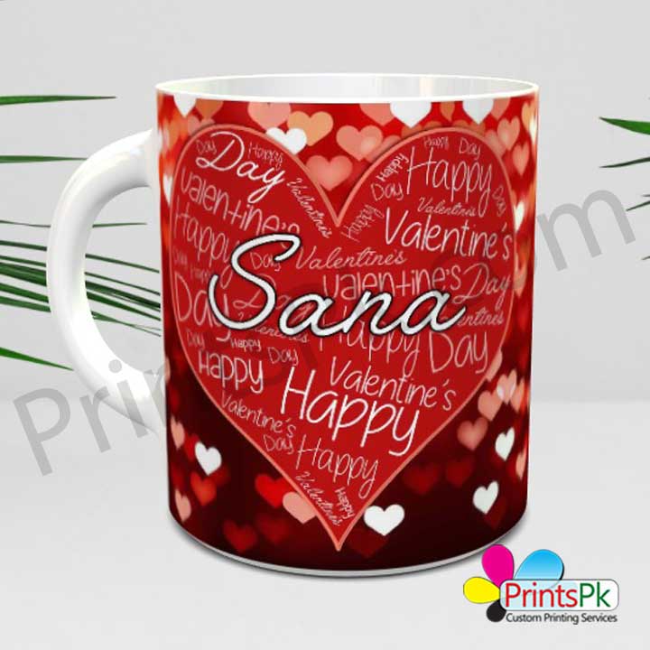 Valentines Day Mug with Your Name Customize Name Mug Best Gift for your Girlfriend