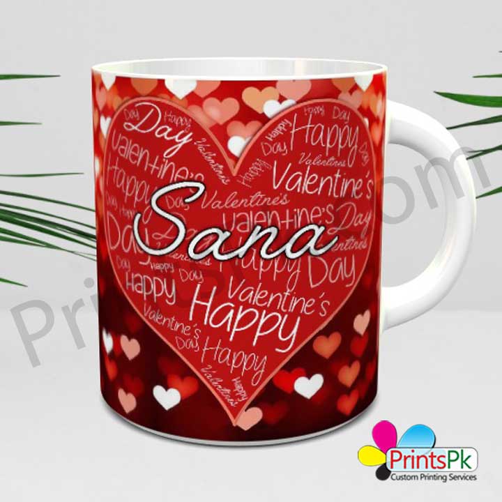 Valentines Day Mug with Your Name Customize Name Mug Best Gift for your Girlfriend