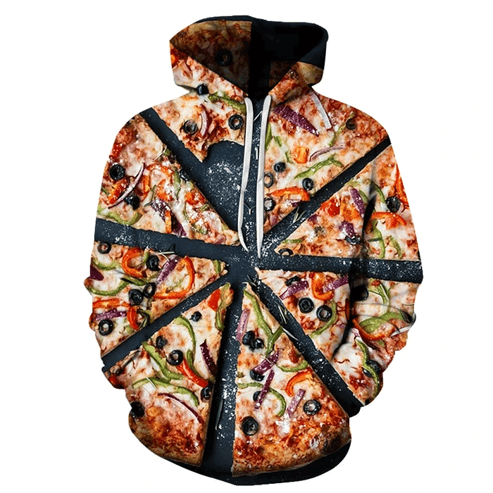 Veggie Pizza Unisex 3D Hoodie