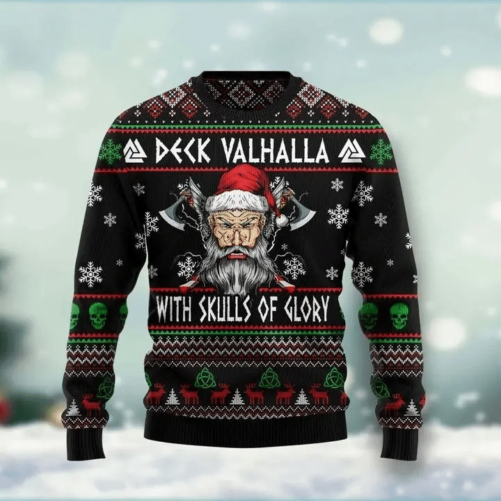 Viking Deck Valh Ugly Christmas Sweater – Best Christmas Gifts 2023