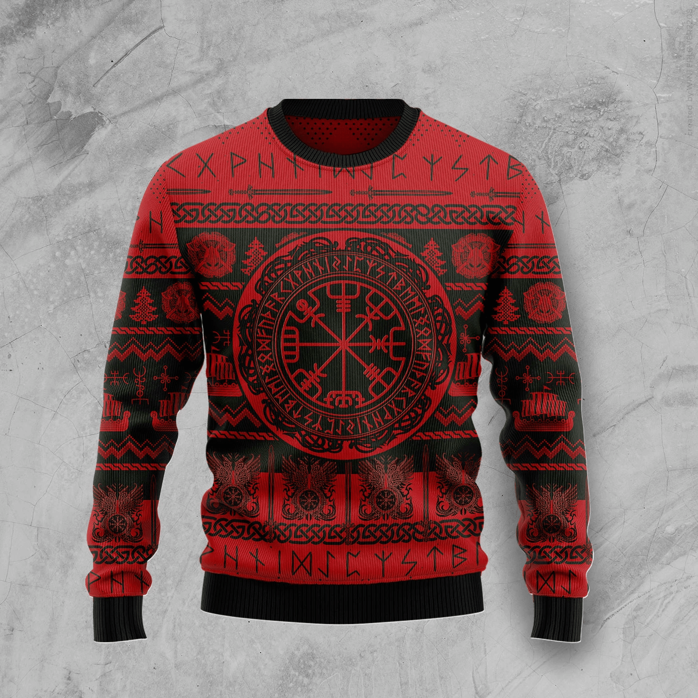 Viking Vegvisir Christmas Ugly Christmas Sweater- Best Christmas Gifts 2023