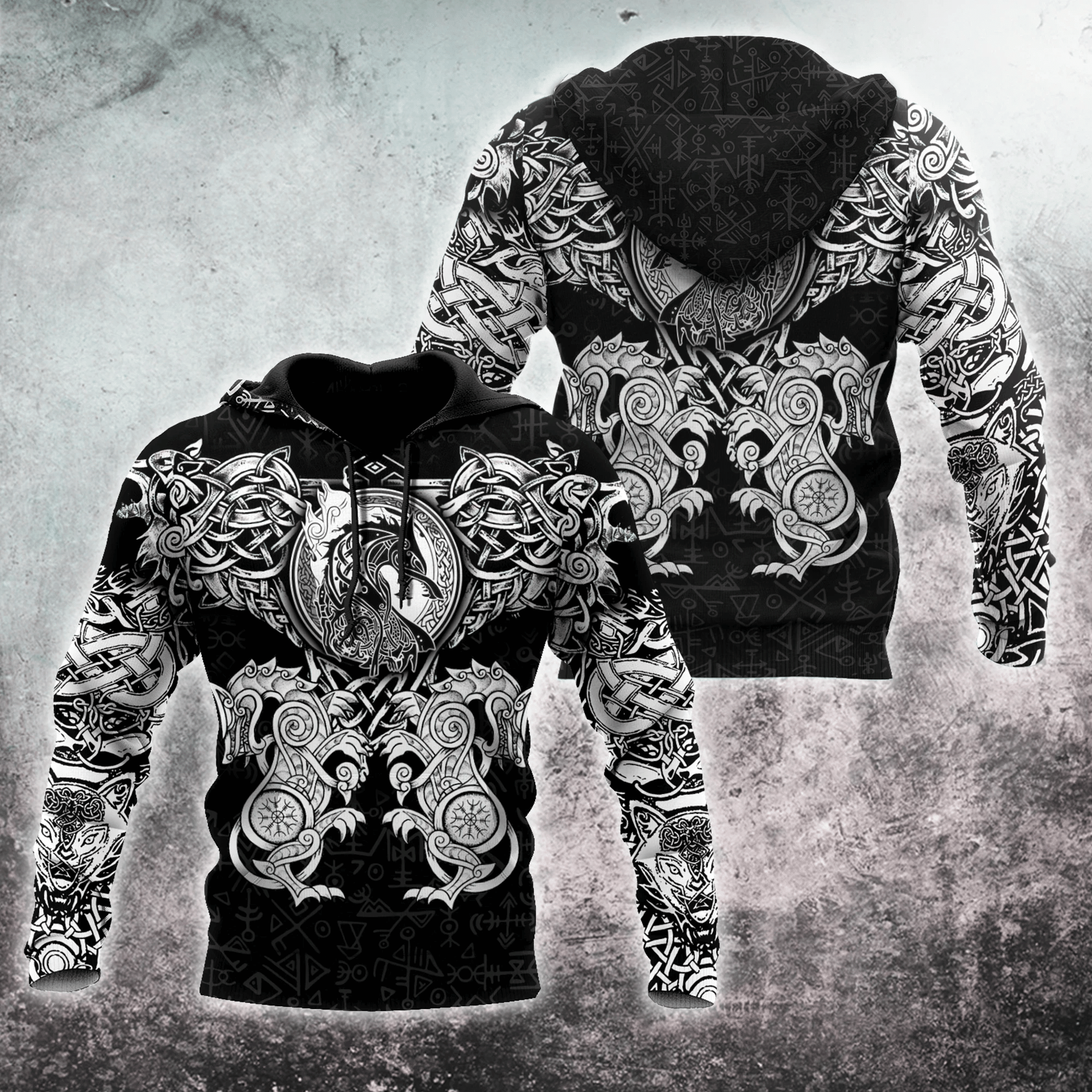 Viking Wolf 3D Hoodie