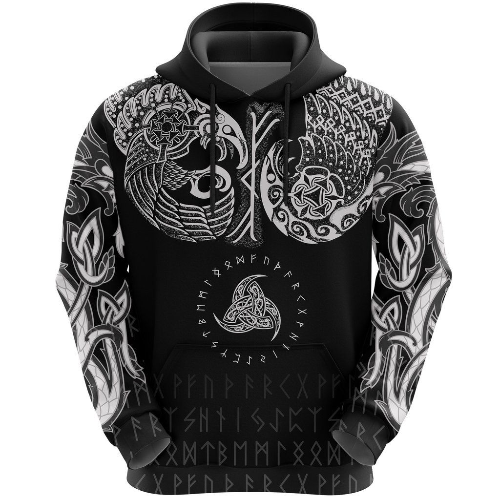 Vikings Chest Tattoo 3D Hoodie