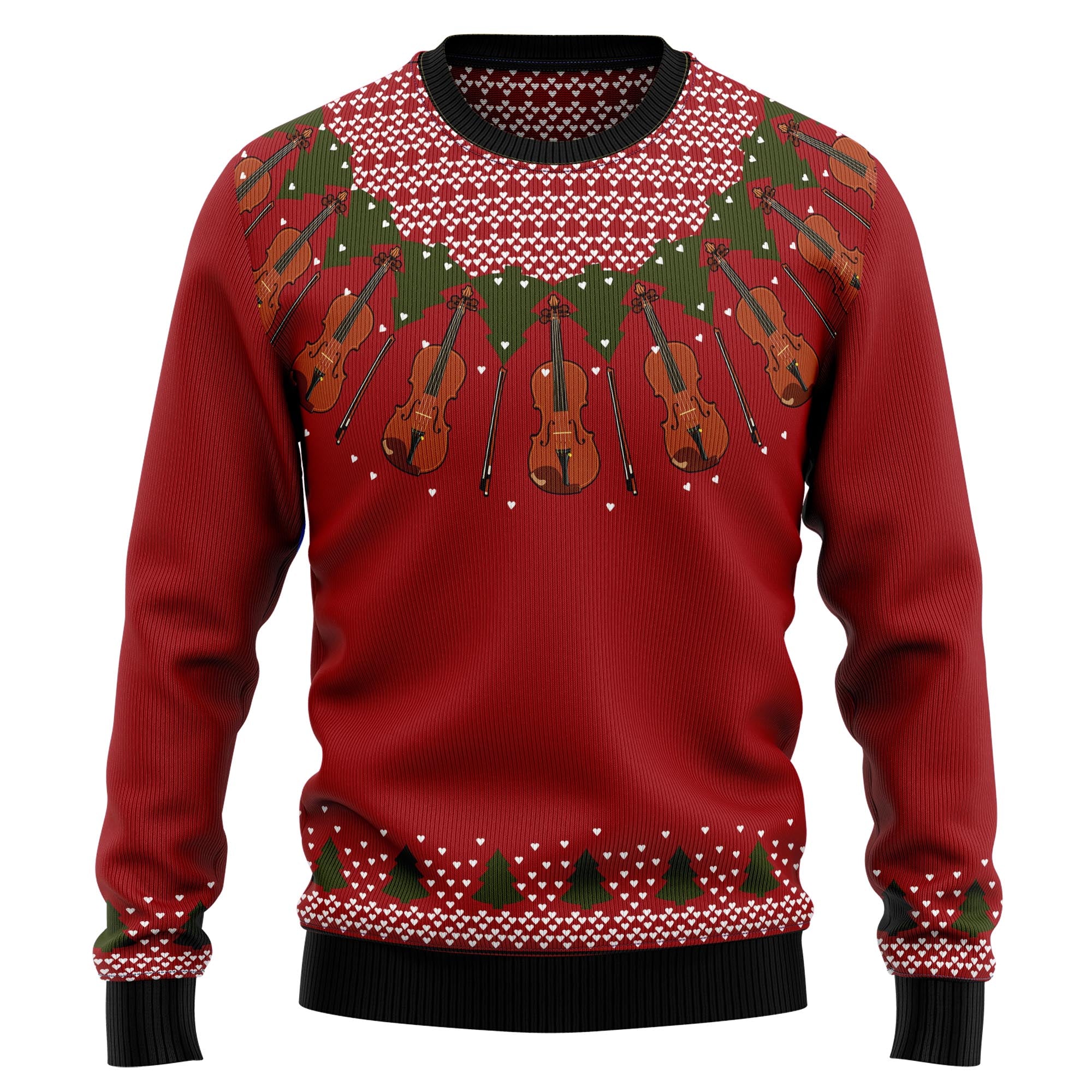 Violin Lover HZ92803 Ugly Christmas Sweater- Best Christmas Gifts 2023