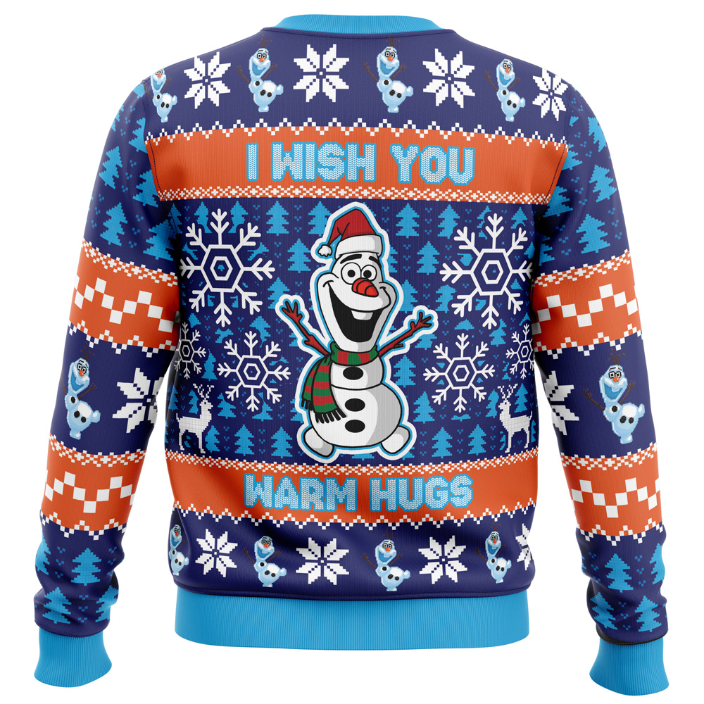 Warm Hugs Frozen Ugly Christmas Sweater- Best Christmas Gifts 2023