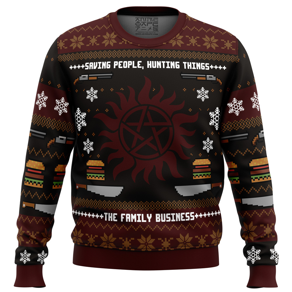 Winchester Christmas Supernatural Ugly Christmas Sweater- Best Christmas Gifts 2023