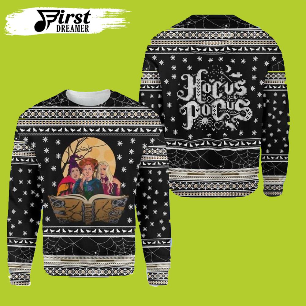 Witches Hocus Pocus Ugly Christmas Sweater- Best Christmas Gifts 2023