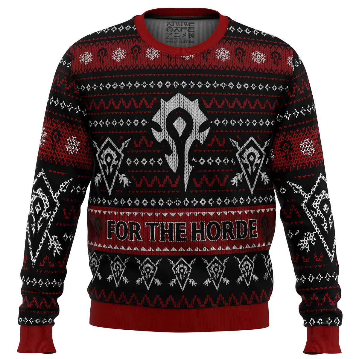 World Of Warcraft For The Horde Ugly Christmas Sweater- Best Christmas Gifts 2023