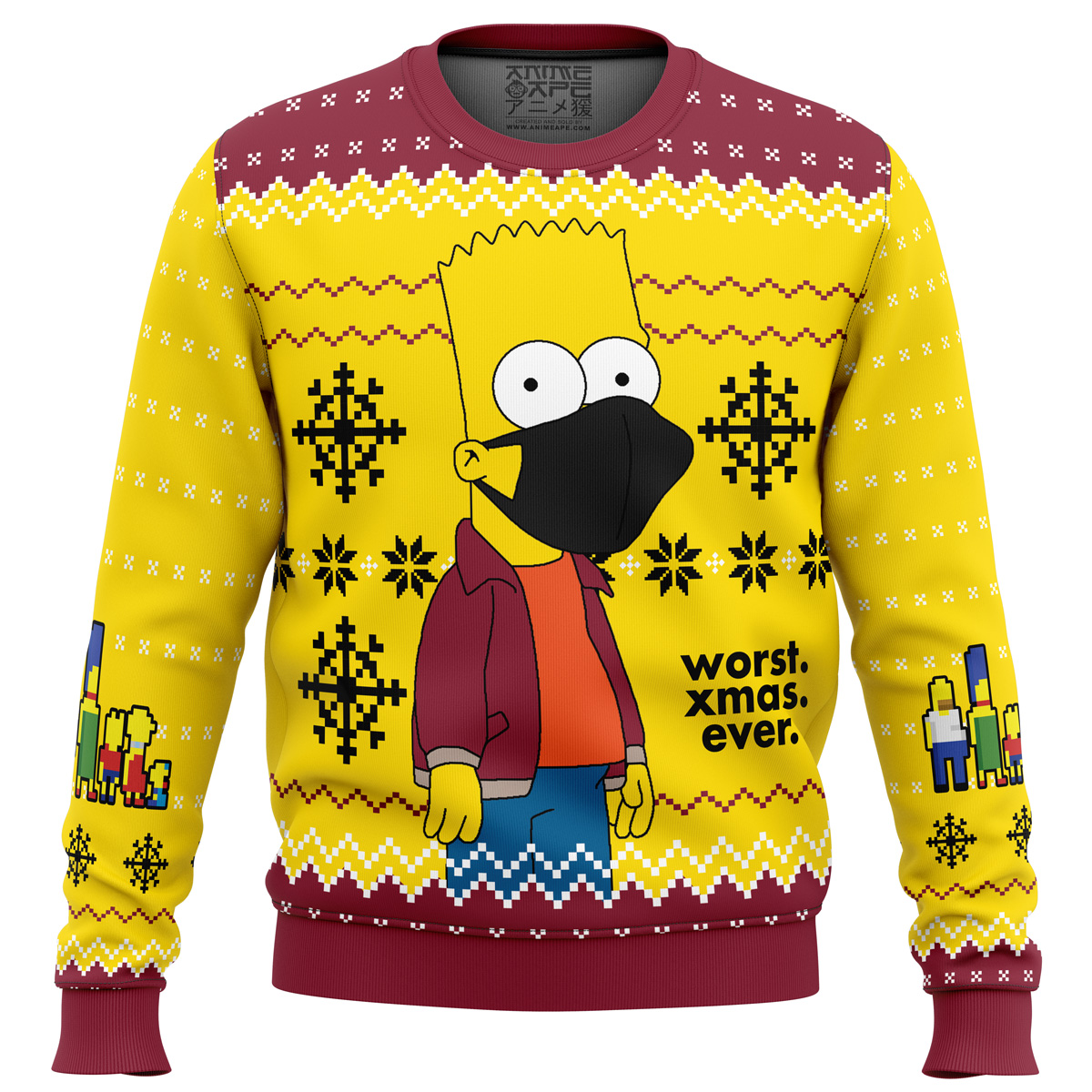 Worst Xmas Ever The Simpsons Ugly Christmas Sweater- Best Christmas Gifts 2023