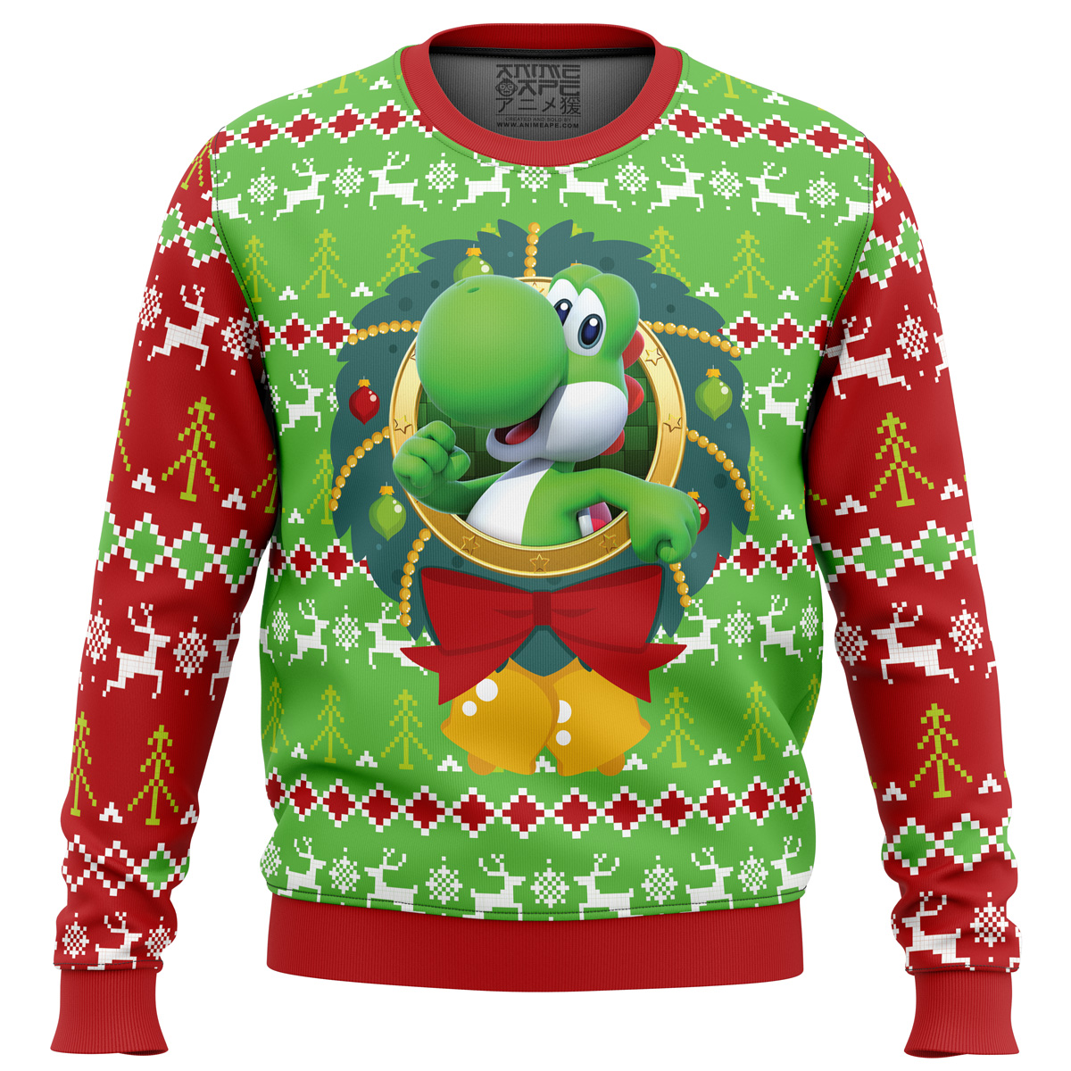 Yoshi Super Mario Ugly Christmas Sweater- Best Christmas Gifts 2023