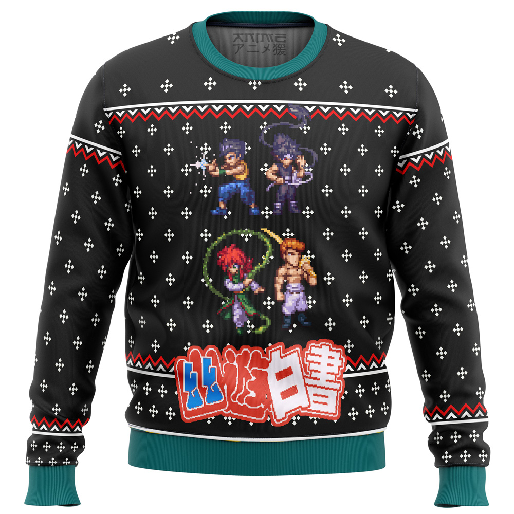 YU YU HAKUSHO Ghost Fighter Sprite Ugly Christmas Sweater- Best Christmas Gifts 2023