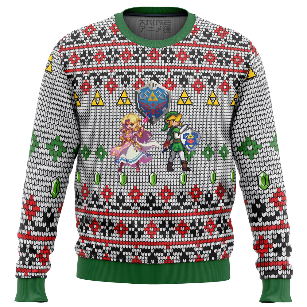 Zelda and Link Ugly Christmas Sweater- Best Christmas Gifts 2023