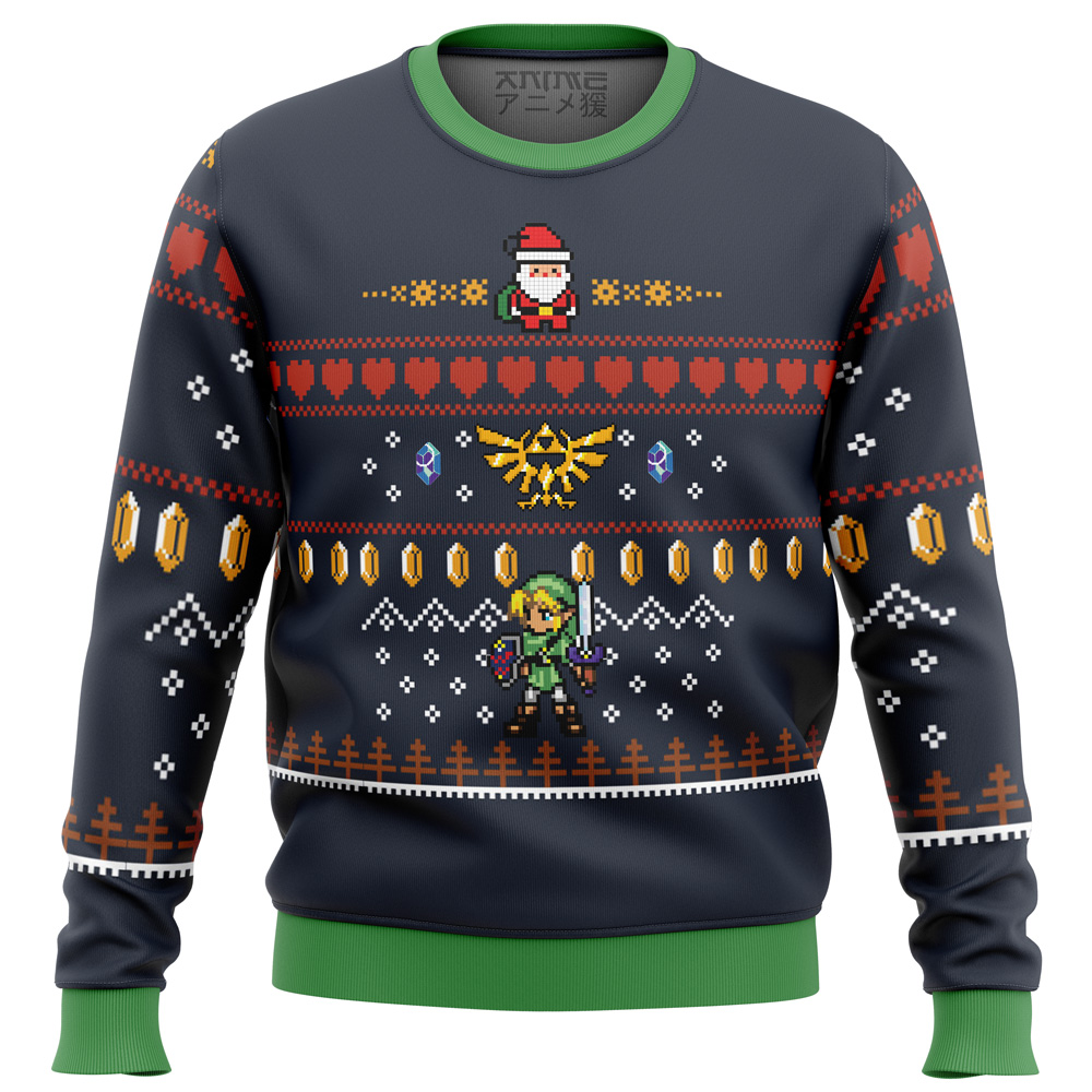 Zelda Santa Link Ugly Christmas Sweater- Best Christmas Gifts 2023